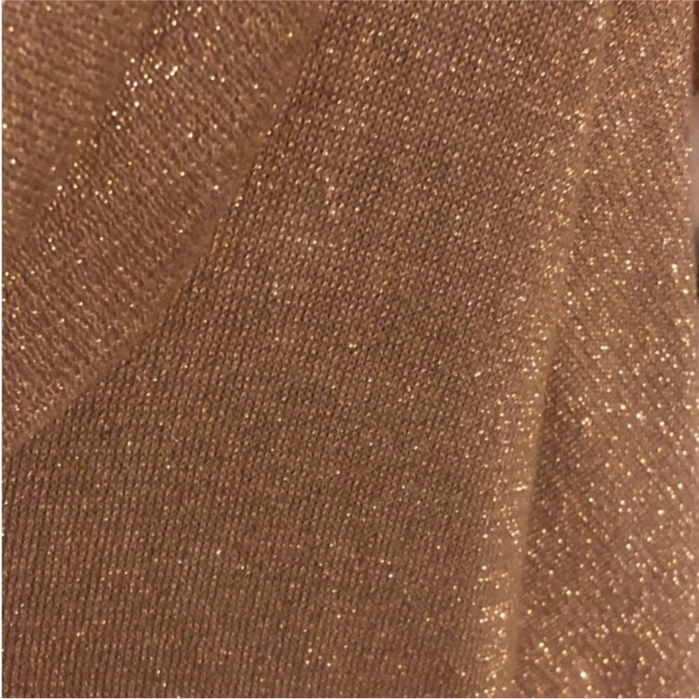 MICHAEL Michael Kors Elegant GOLD GLITTER Sweater Size MEDIUM - Picture 5 of 11